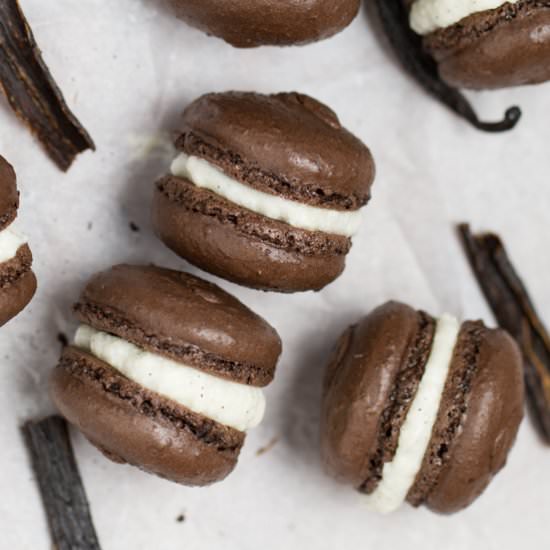 Chocolate Hazelnut Macarons
