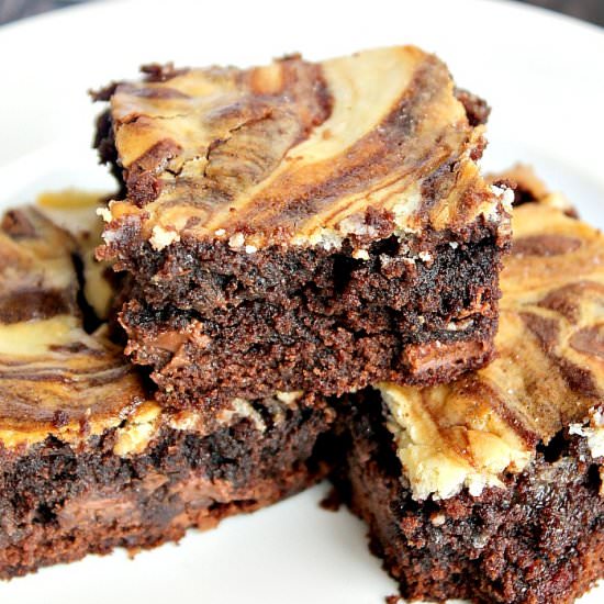 Cream Cheese & Caramel Brownies