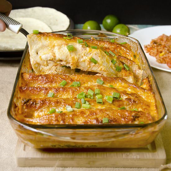 Yummy Baked Chicken Enchiladas