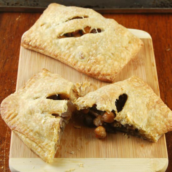 Chickpea Mushroom Turnovers