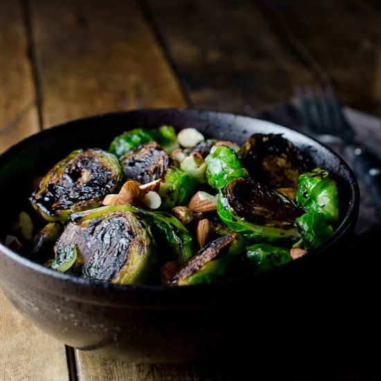 Pan Seared Brussels Sprouts