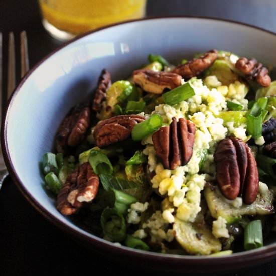 Warm Brussels Sprout Salad
