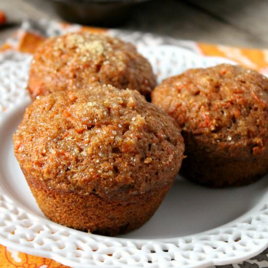 Whole Wheat Carrot Muffins