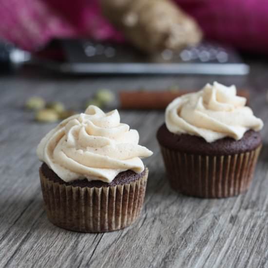 Chocolate Chai Cupcakes