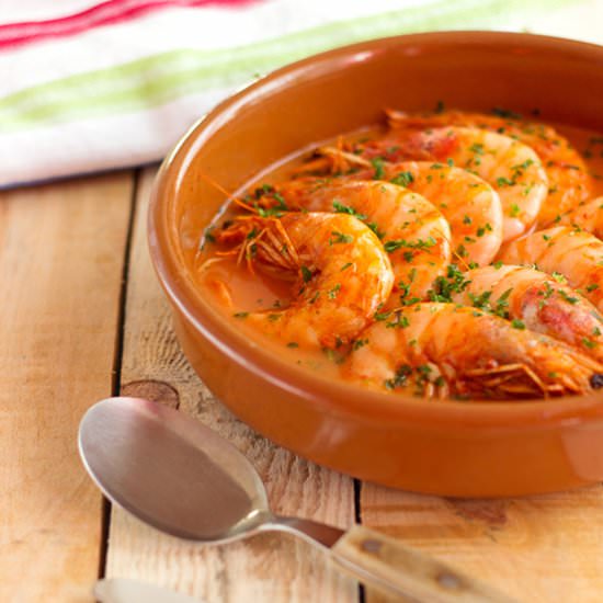 Prawns with Garlic Sauce