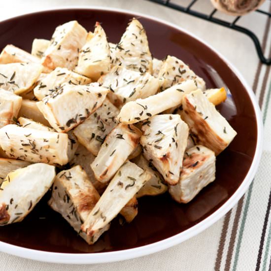 Roasted Celery and Parsley