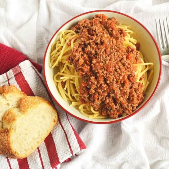 Crockpot Bolognese Sauce