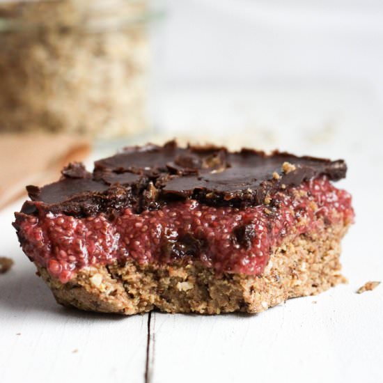 Almond Butter Chia Jam Bars