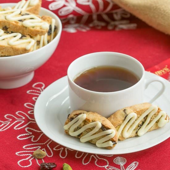 Cherry Pistachio Biscotti