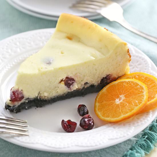 Orange Cranberry Cheesecake