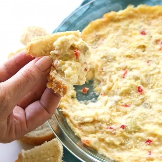 Warm Feta Dip with Artichokes