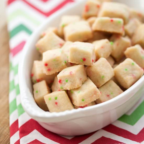 Festive Shortbread Bites