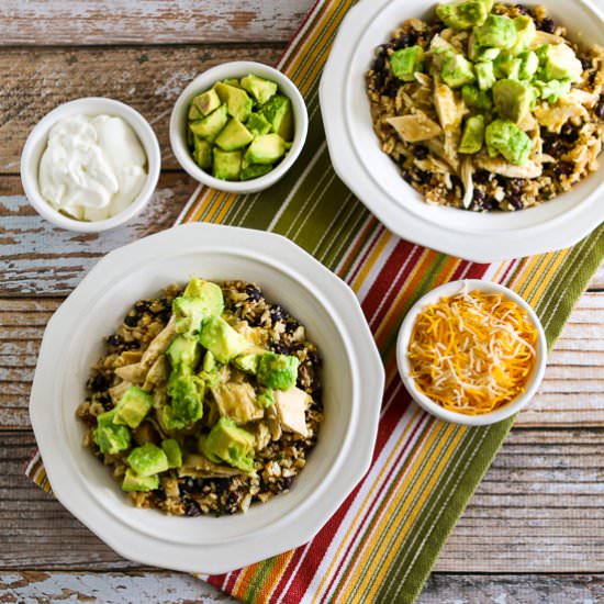 Slow Cooker Chicken Burrito Bowl