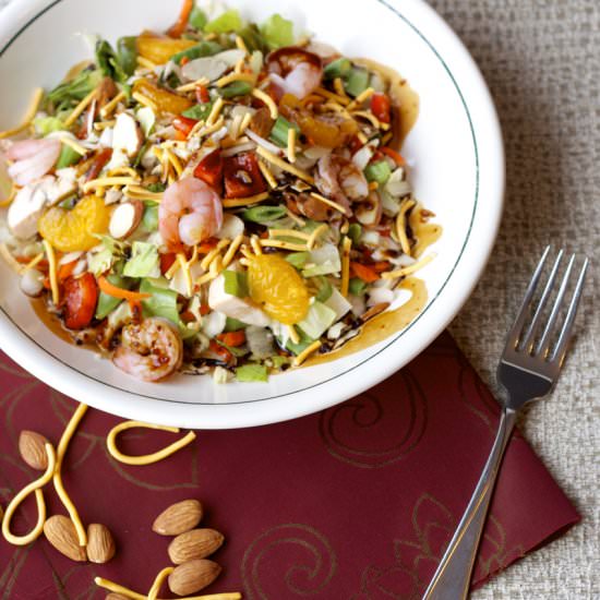 Asian Chopped Salad with Shrimp
