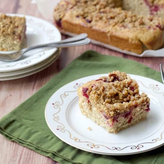Cranberry Streusel Coffee Cake