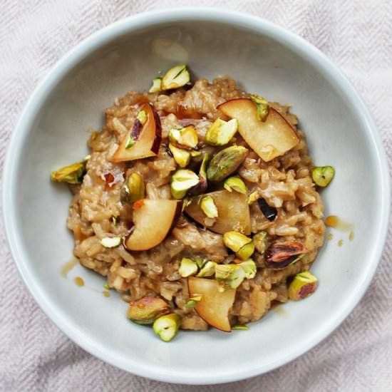 Coconut Brown Rice Pudding