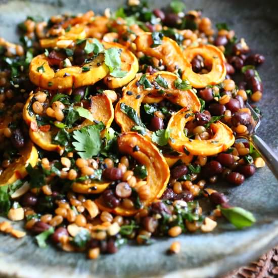 Wheat Berries & Roasted Delicata