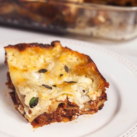 Moroccan Lamb Lasagna