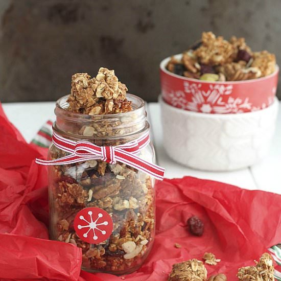 Gingerbread Granola Clusters