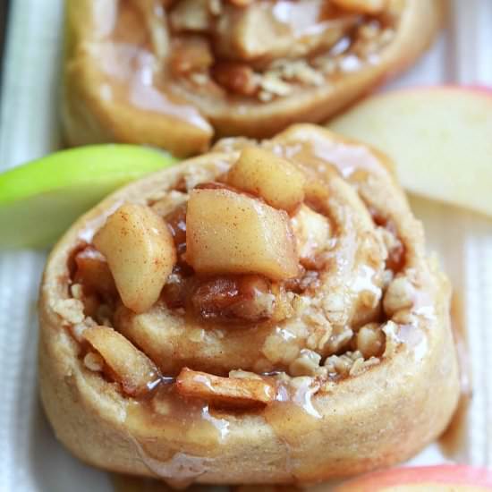 Apple Pie Pecan Cinnamon Rolls