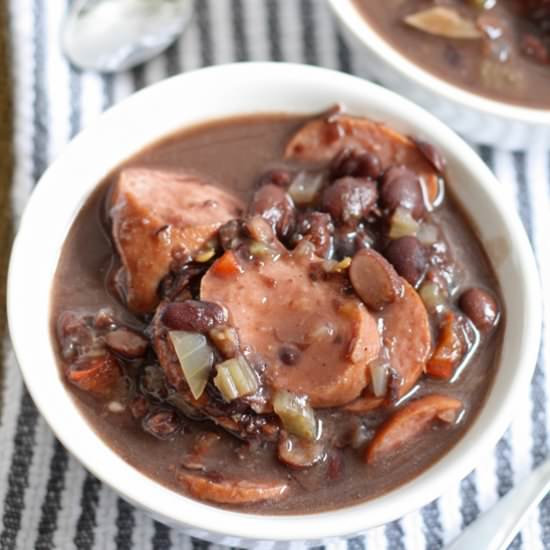 Black Bean and Turkey Sausage Stew