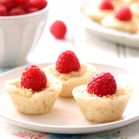 Raspberry Coconut Mini Pies