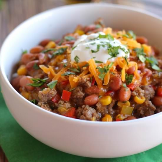 30 Minute Green Enchilada Beef