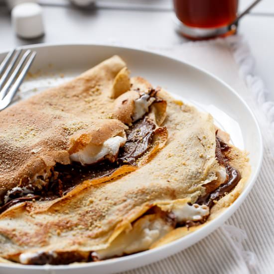Nutella S’mores Crepes