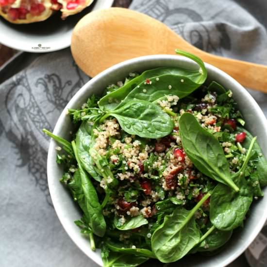 Quinoa Tabbouleh with Spinach