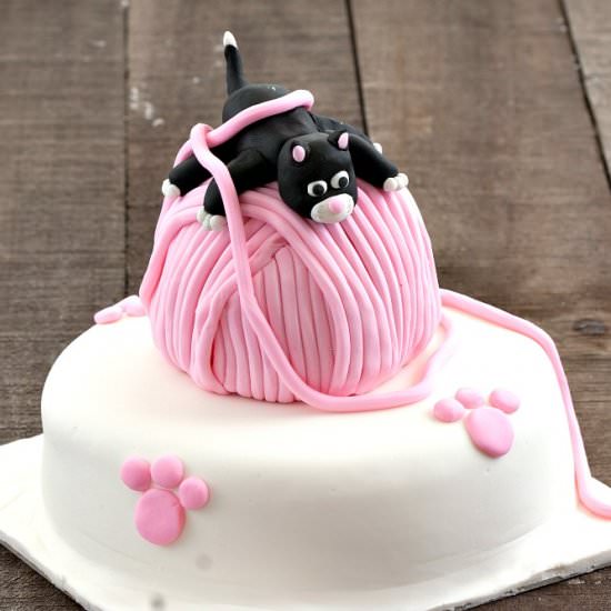 Playful Kitten Cake