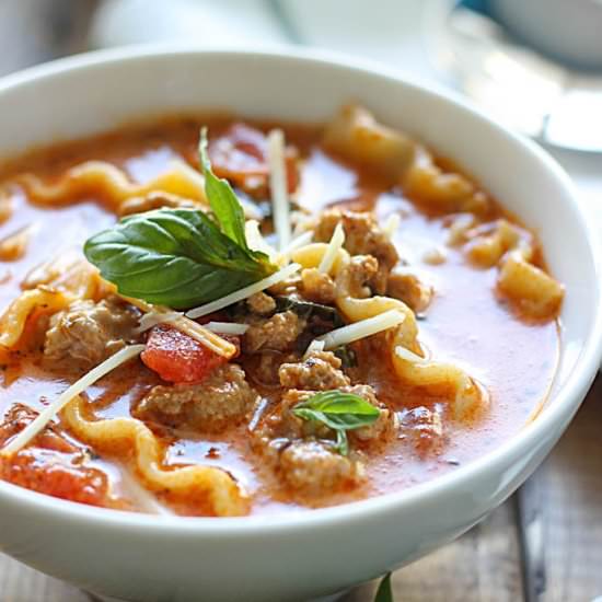 Lasagna Soup
