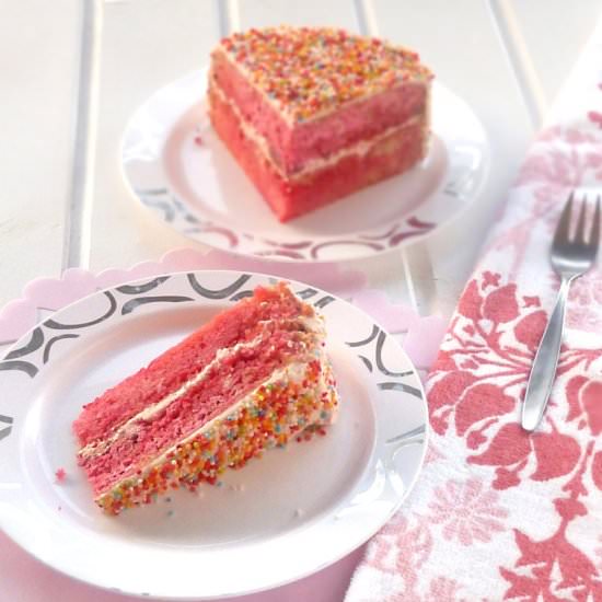 Pink Lemonade Marble Cake