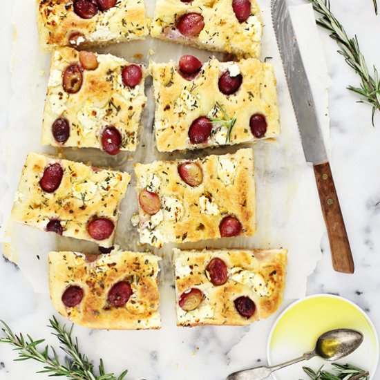 Goat Cheese, Red Grape and Rosemary