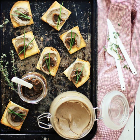 Chicken Liver Pâté with Pear Butter