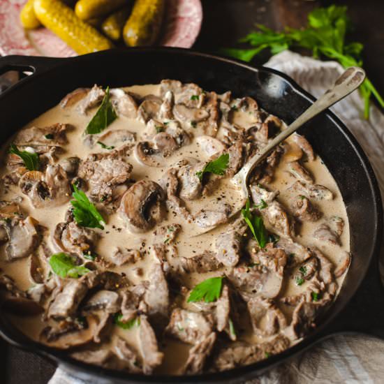 Best Beef Stroganoff