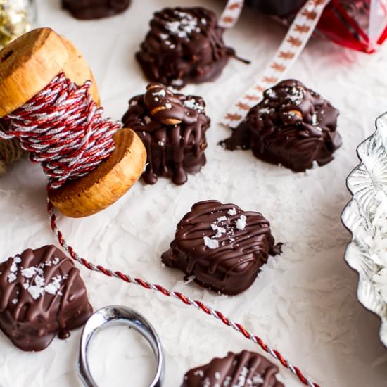 Coconut Caramel Chocolate Pretzels