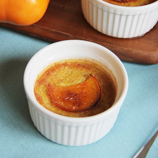 Persimmon Creme Brulee