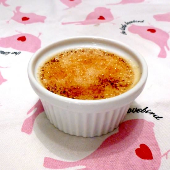 Maple and walnut creme brulee
