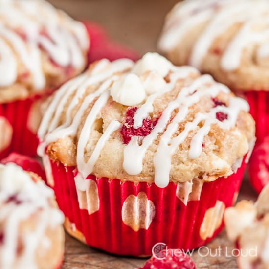 White Chocolate Raspberry Muffins