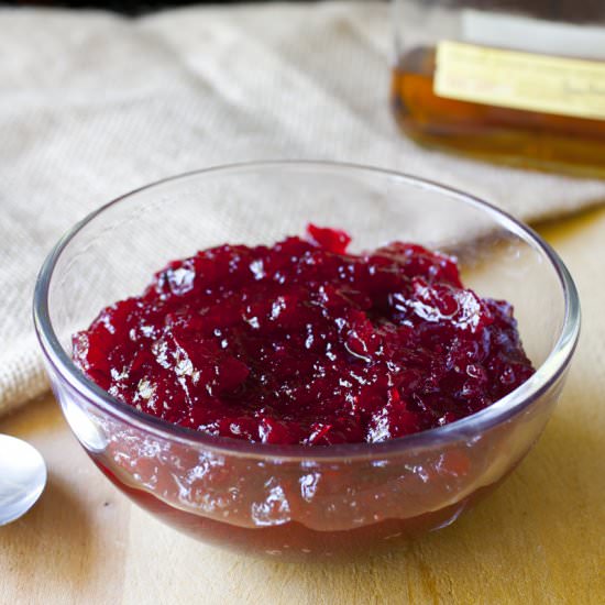 Bourbon Vanilla Cranberry Sauce