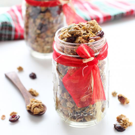 Cranberry Orange Pecan Granola