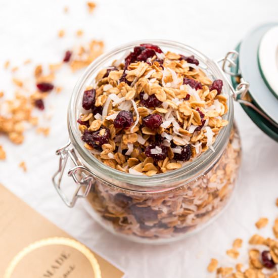Cranberry & Toasted Coconut Granola