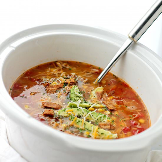Creamy Chicken Tortilla Soup