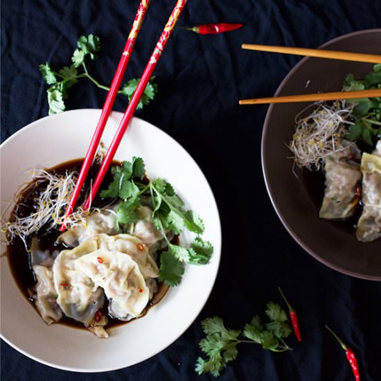 Pork Dumplings with Ginger,