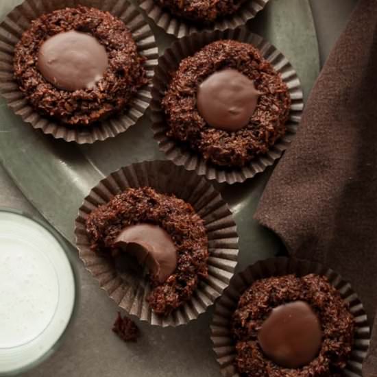 Dark Chocolate Macaroon Thumbprints