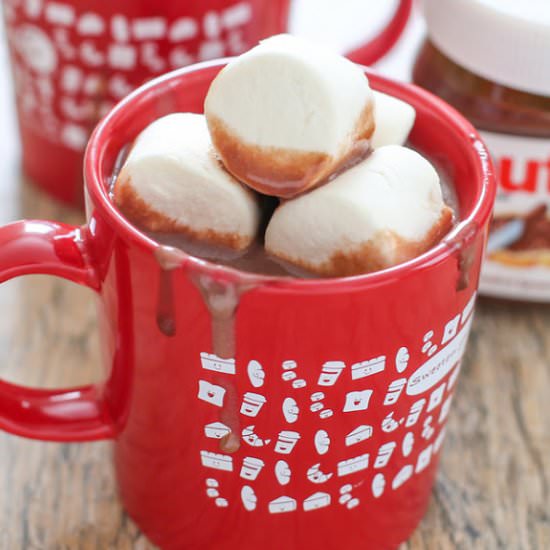 Thick Nutella Hot Chocolate