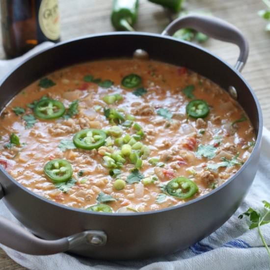 Spicy Hummus Turkey Chili