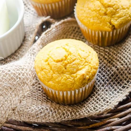 Butternut Squash Cornbread Muffins
