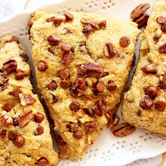 Sweet Potato Pecan Pie Scones