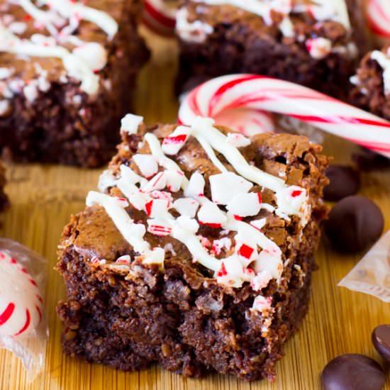 Peppermint Chocolate Brownies